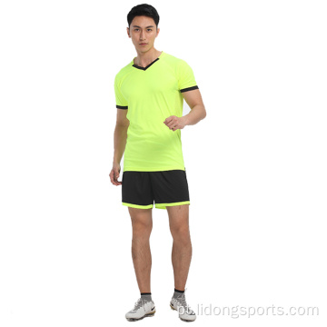 Conjunto de camisa de futebol de treinamento de futebol por atacado